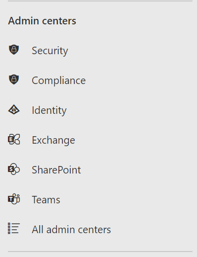 admin centres
